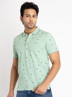Mens All Over Printed Polo T-Shirt