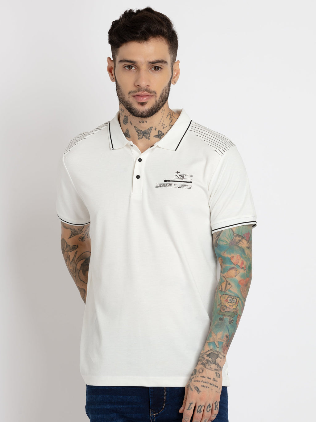 Solid polo t shirt