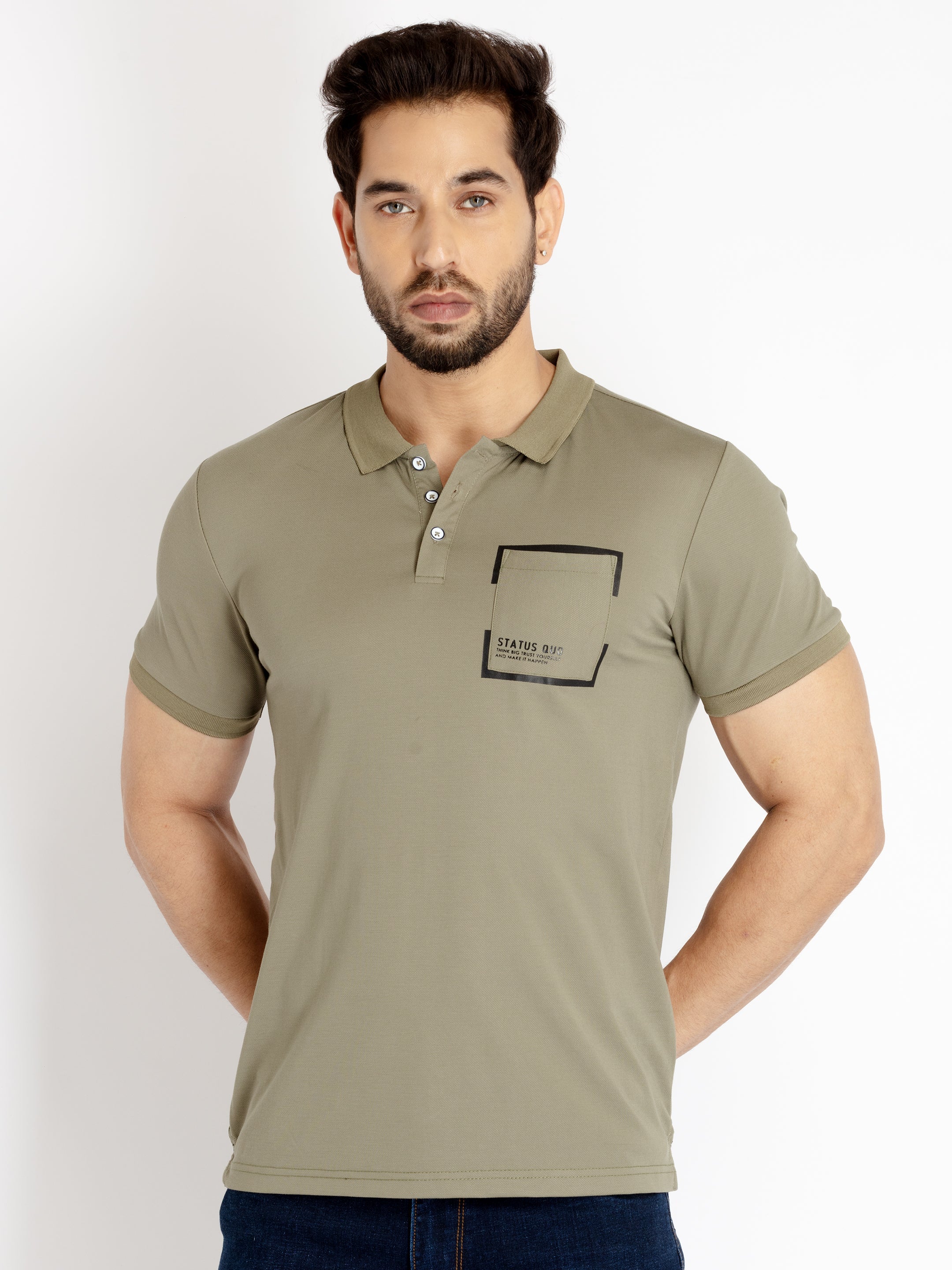 Solid polo t shirt