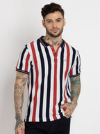 Striped polo t shirt