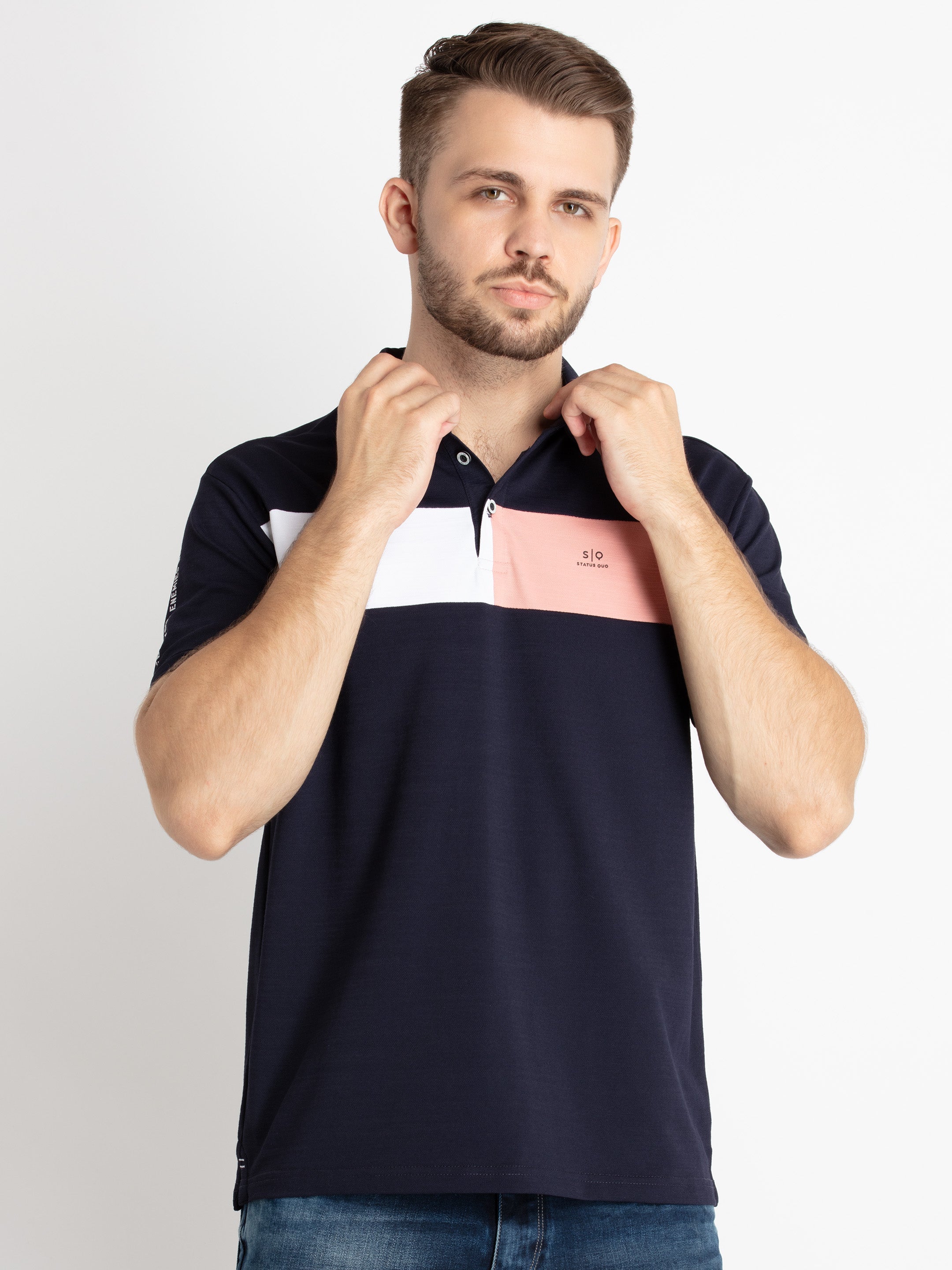 striped polo t shirt