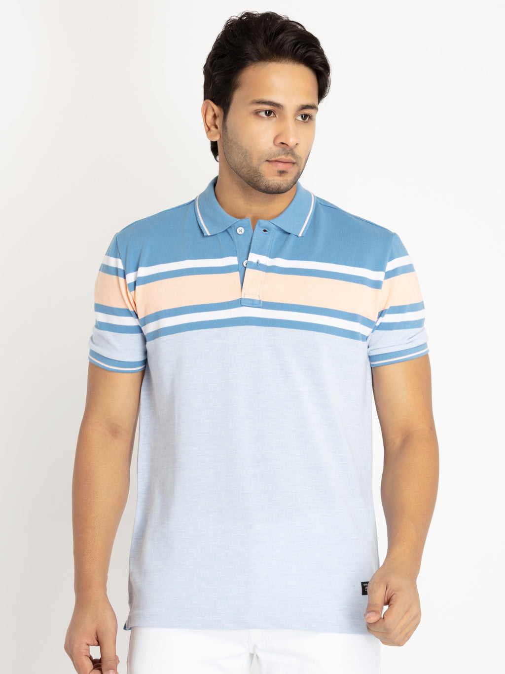 striped polo t shirt