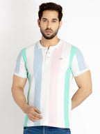 Striped polo t shirt