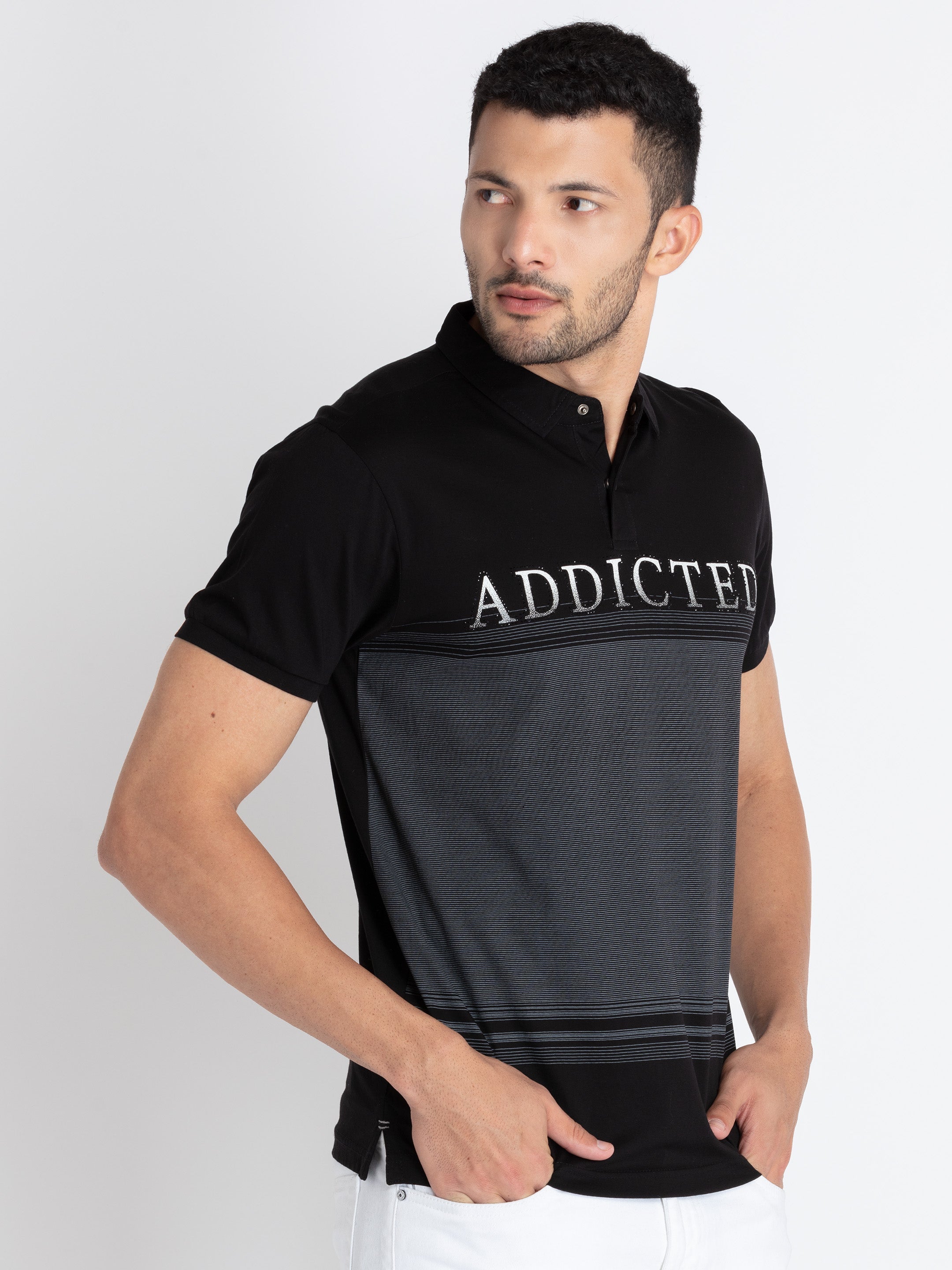 Mens Printed Polo T-Shirt Secondary image