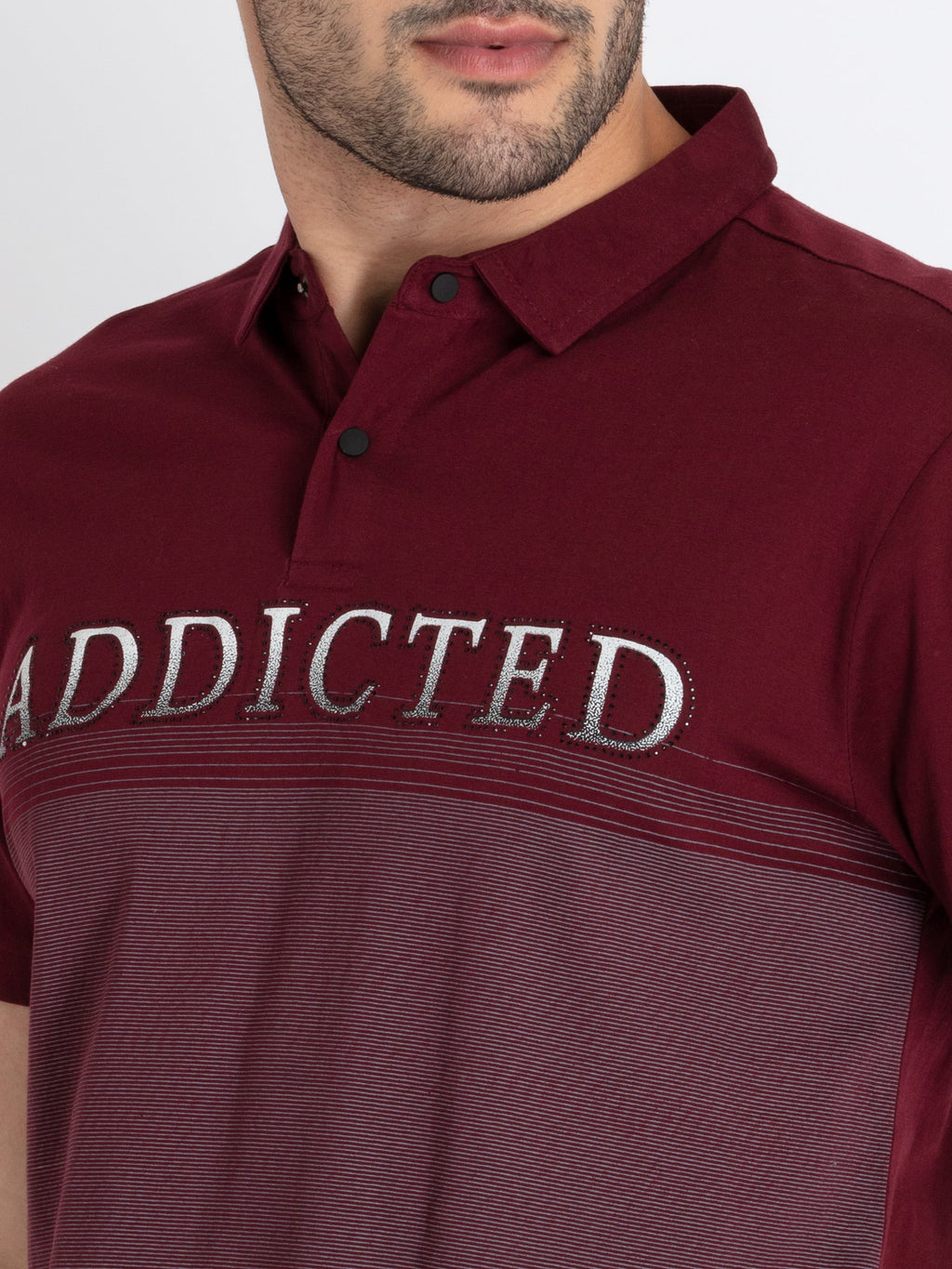 Mens Printed Polo T-Shirt
