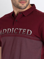 Mens Printed Polo T-Shirt