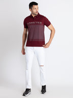 Mens Printed Polo T-Shirt