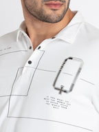 Mens Printed Polo T-Shirt