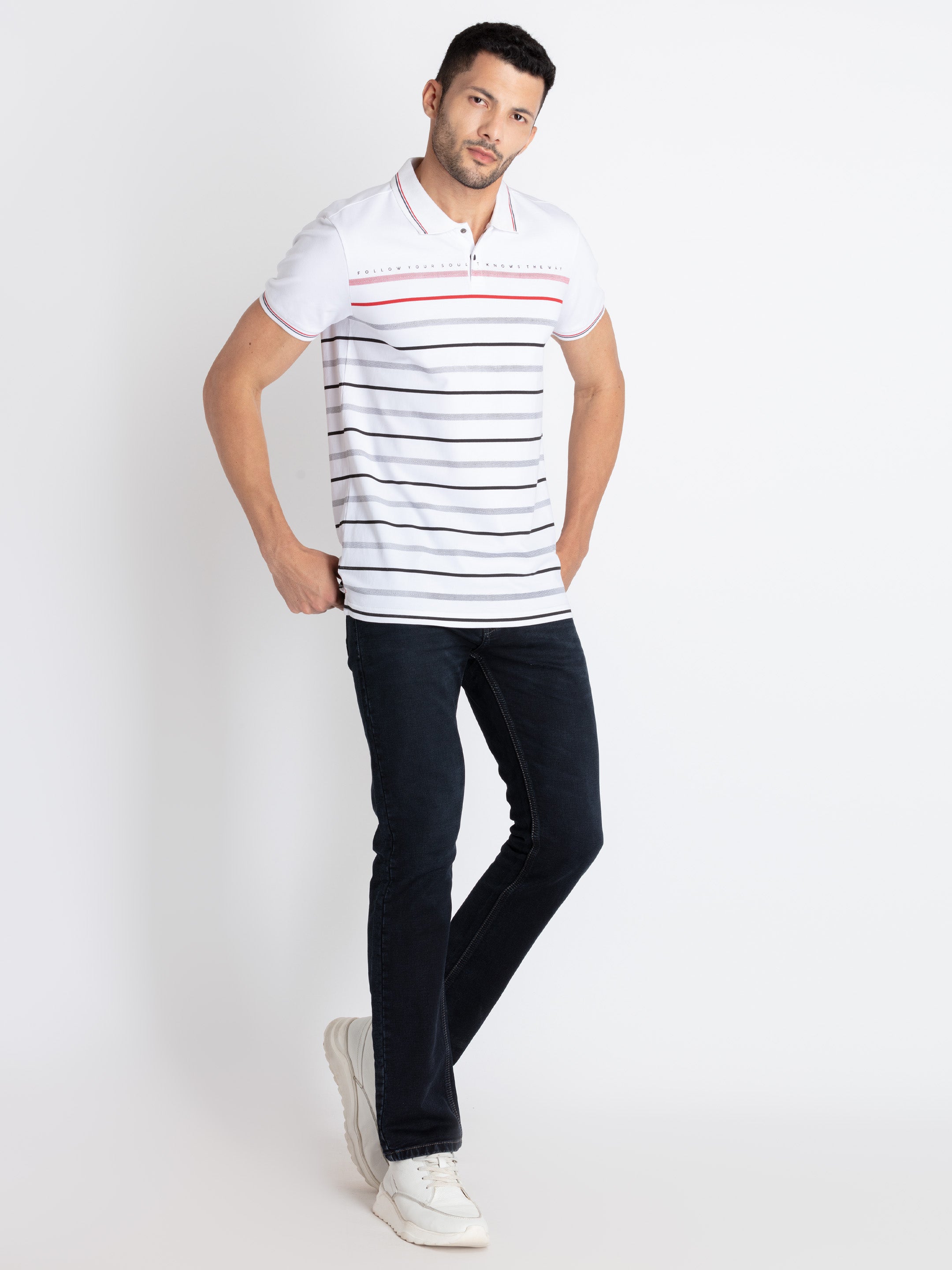 Mens All Over Printed Polo T-Shirt