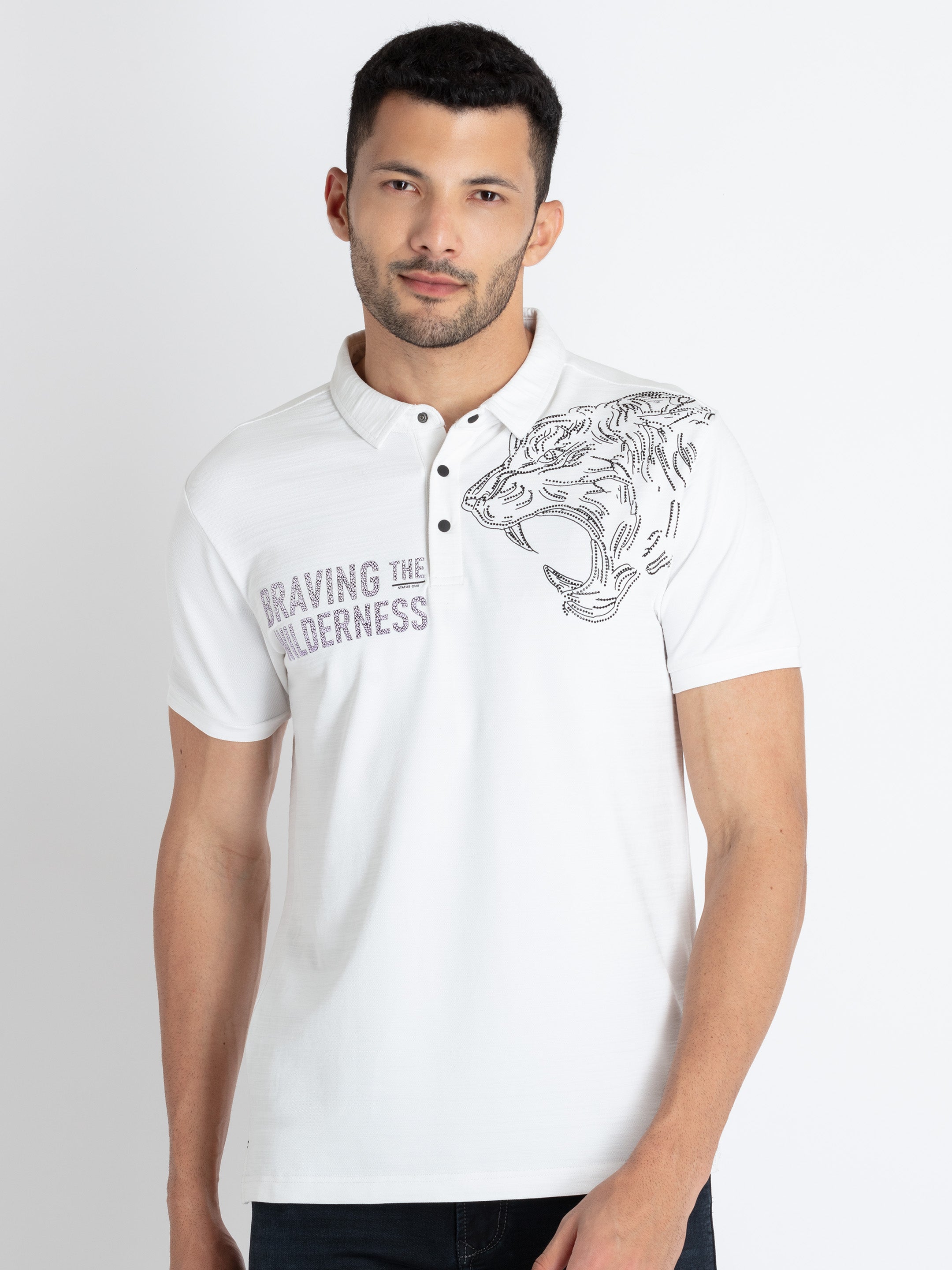Status Quo |Men's Printed Polo T-shirt - S, M, L, XL, XXL