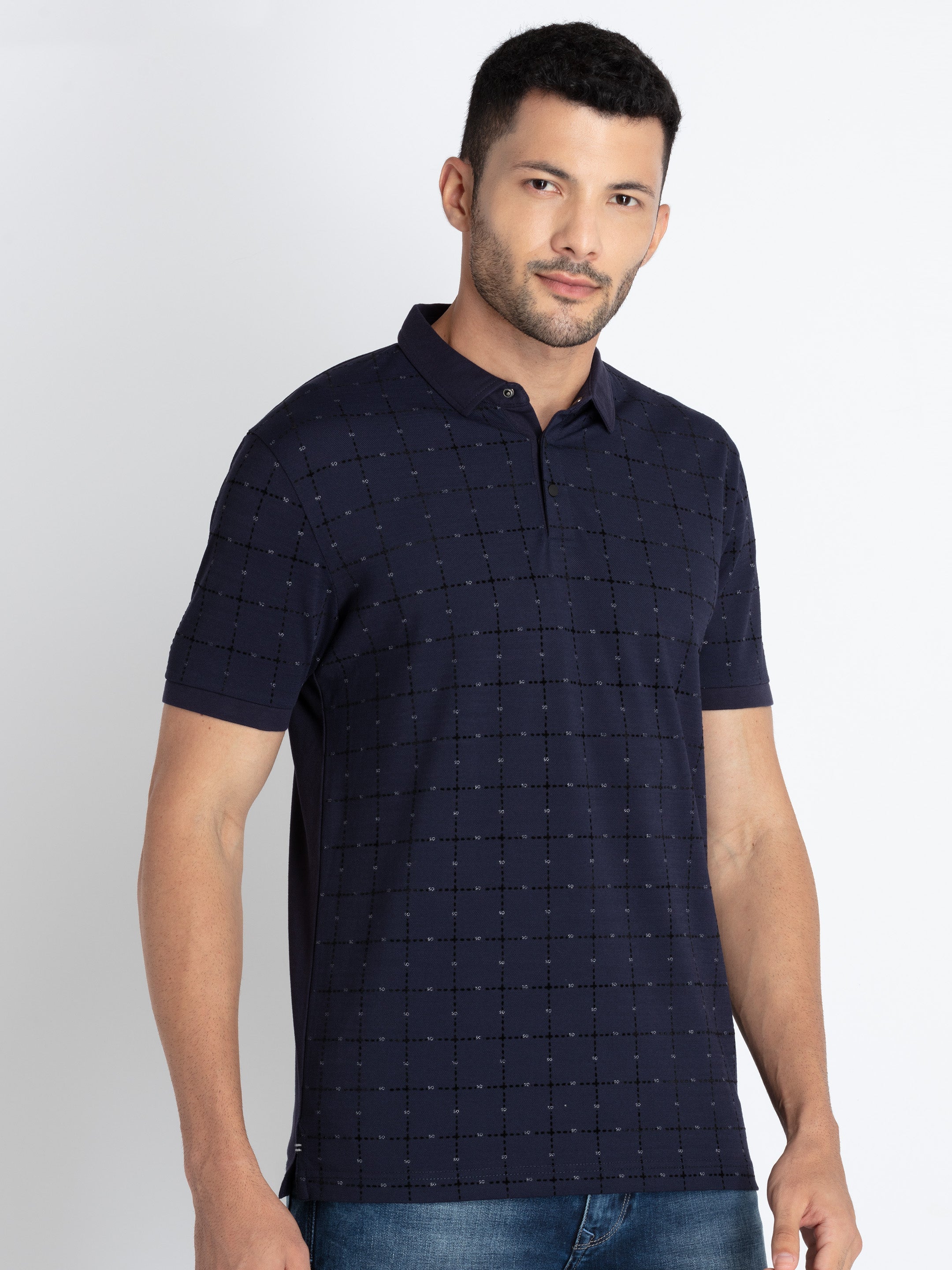 Mens All Over Printed Polo T-Shirt