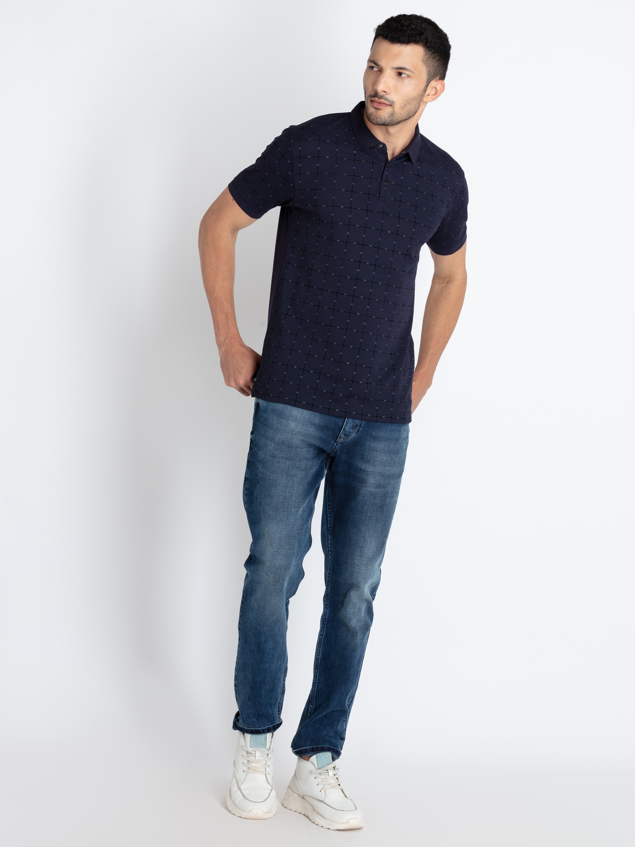 Mens All Over Printed Polo T-Shirt