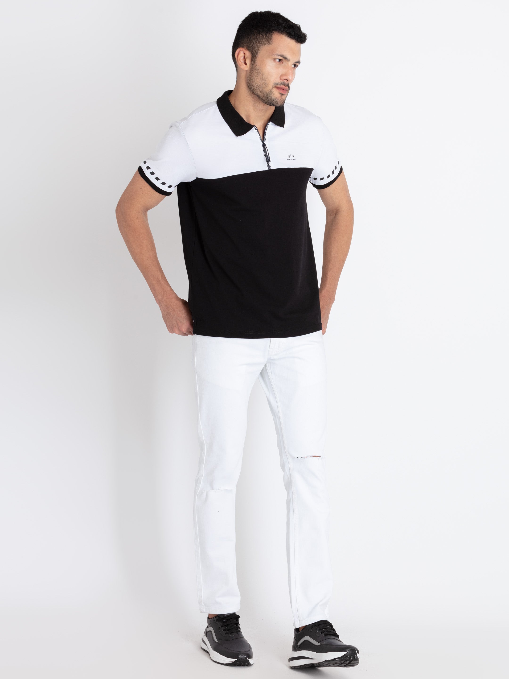 Mens Solid Polo T-Shirt