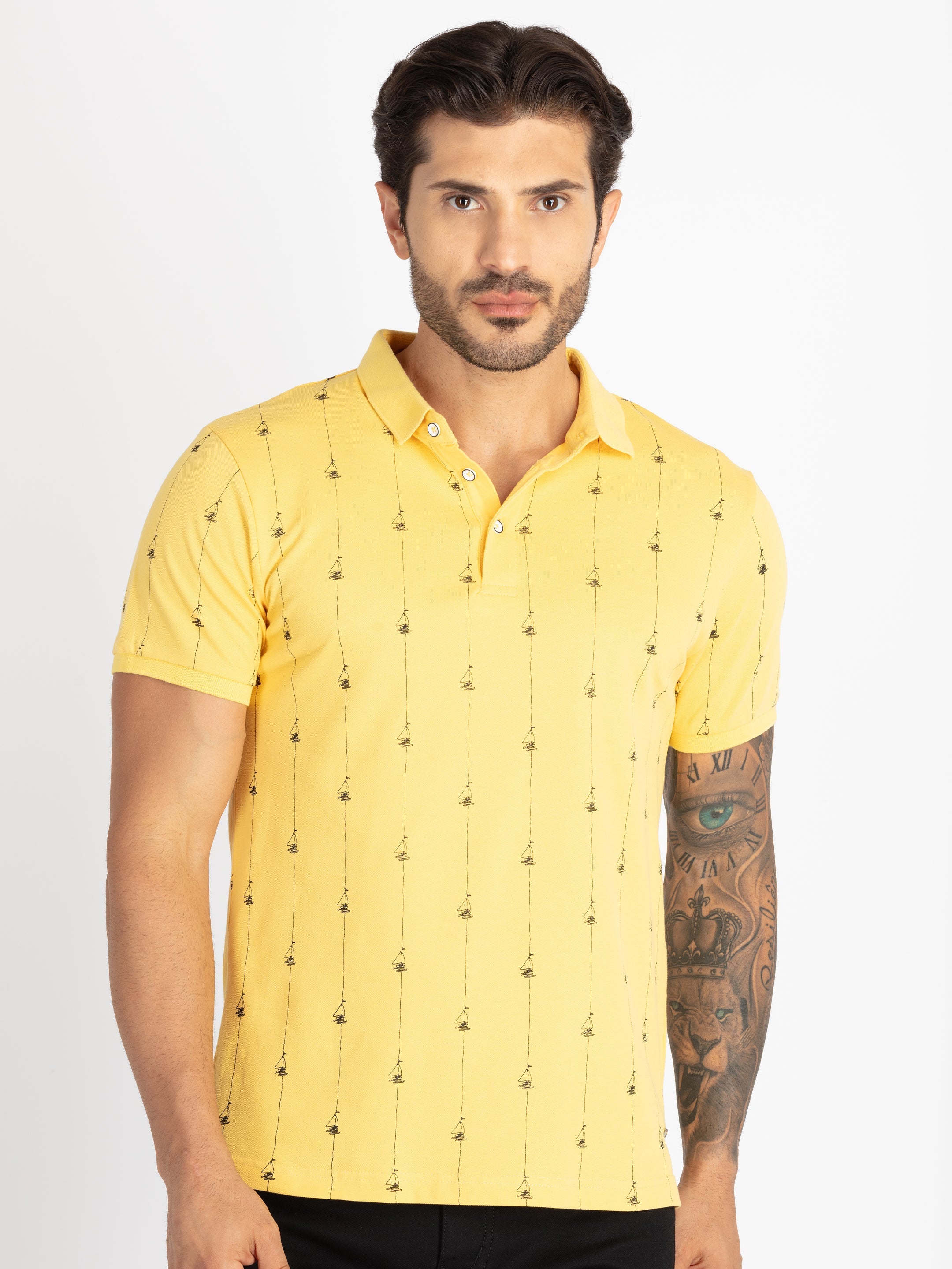 Status Quo |Men's Printed Polo T-shirt - S, M, L, XL, XXL Main image