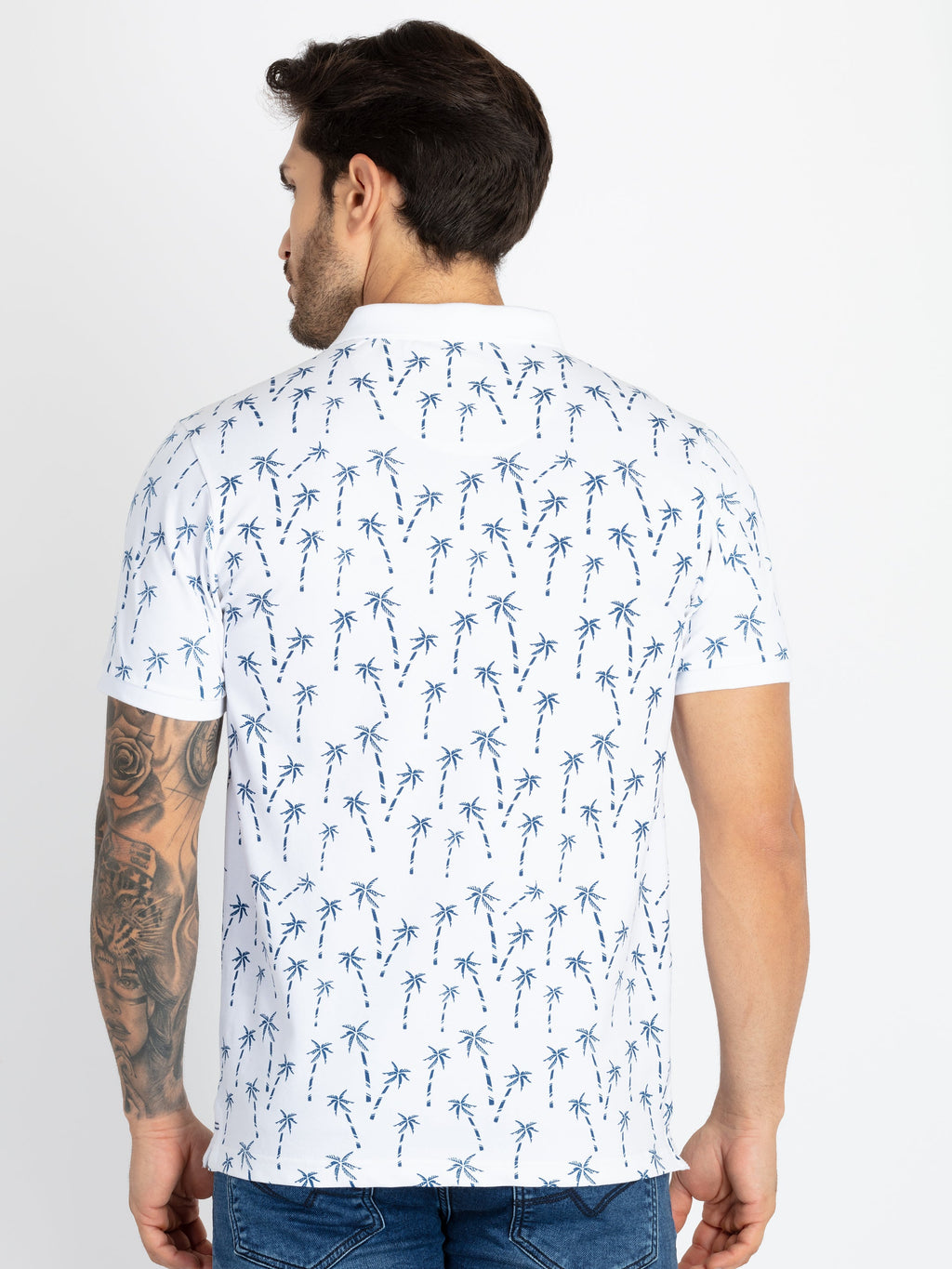 Mens All Over Printed Polo T-Shirt