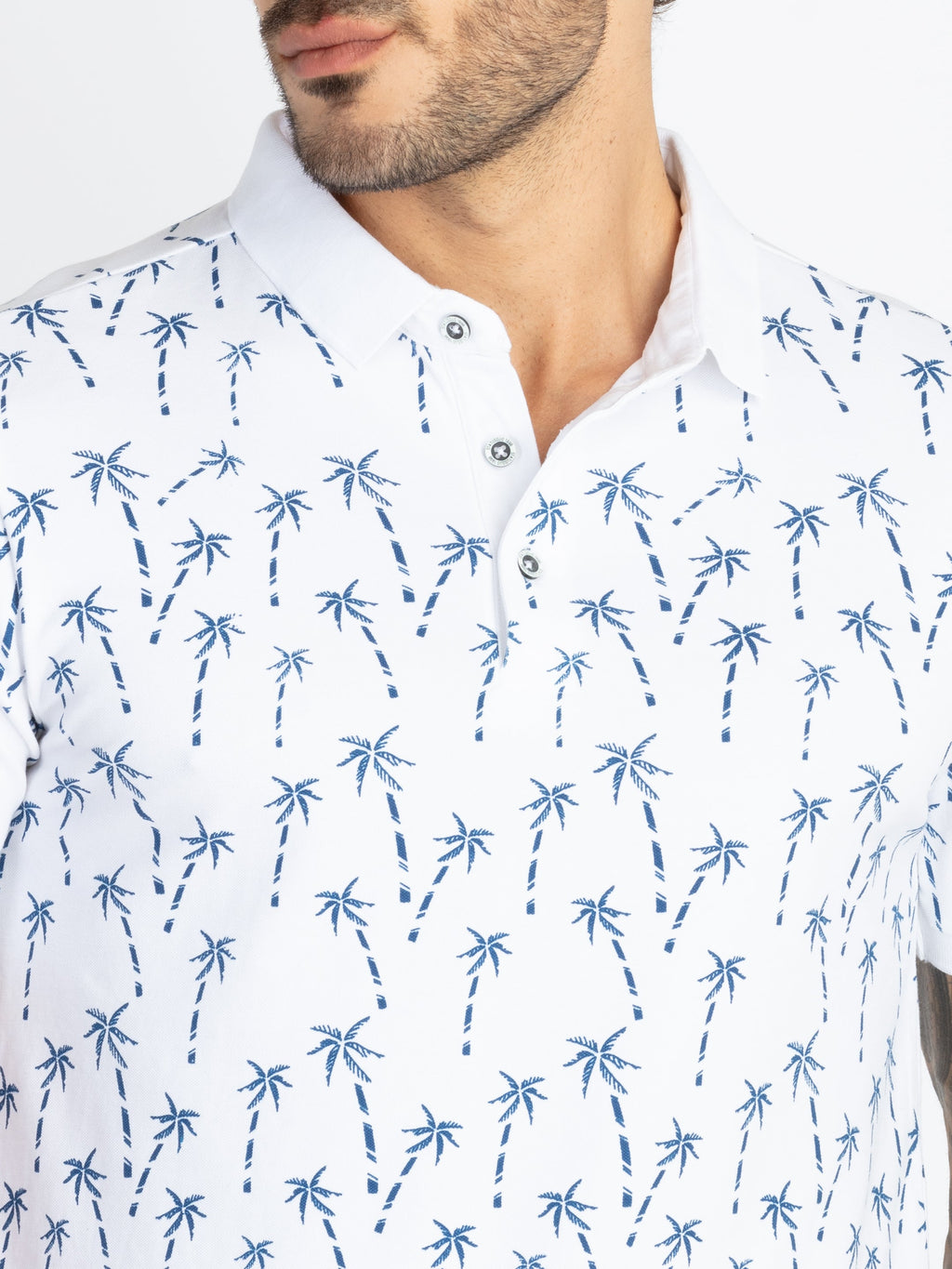 Mens All Over Printed Polo T-Shirt