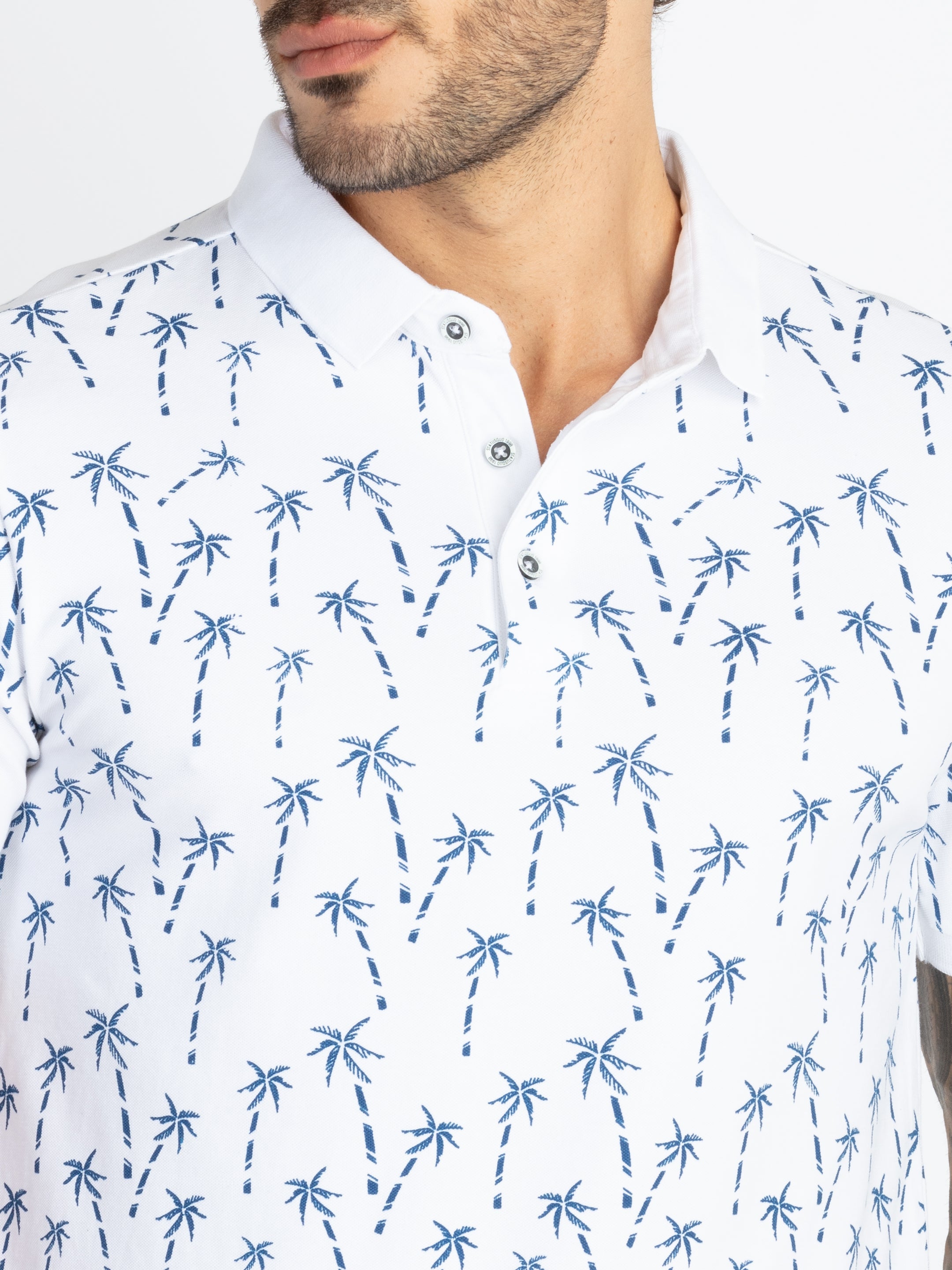 Mens All Over Printed Polo T-Shirt