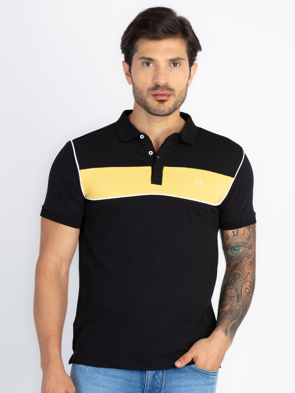 Status Quo |Men's Printed Polo T-shirt - 3XL, 4XL, 5XL