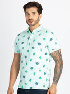 Mens All Over Printed Polo T-Shirt