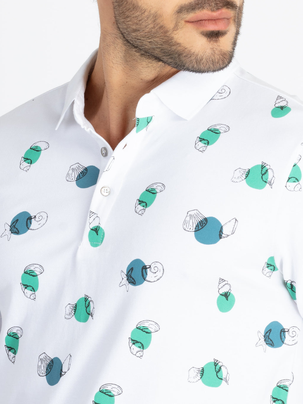 Mens All Over Printed Polo T-Shirt