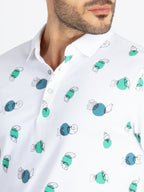 Mens All Over Printed Polo T-Shirt