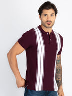 Mens Colourblock Polo T-Shirt