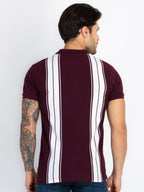 Mens Colourblock Polo T-Shirt
