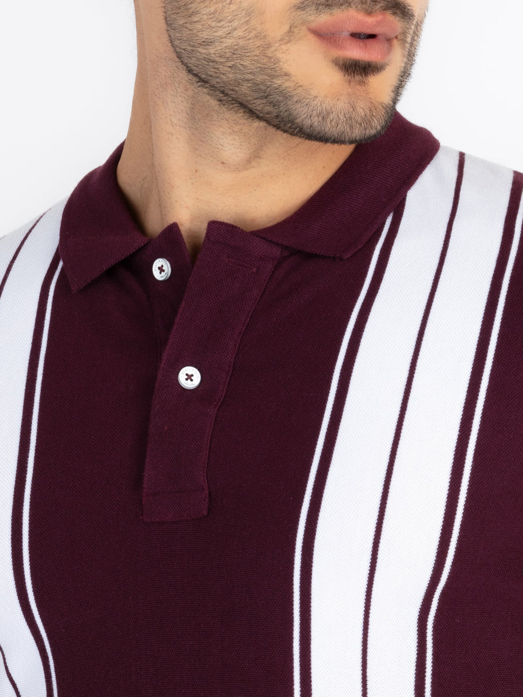 Mens Colourblock Polo T-Shirt