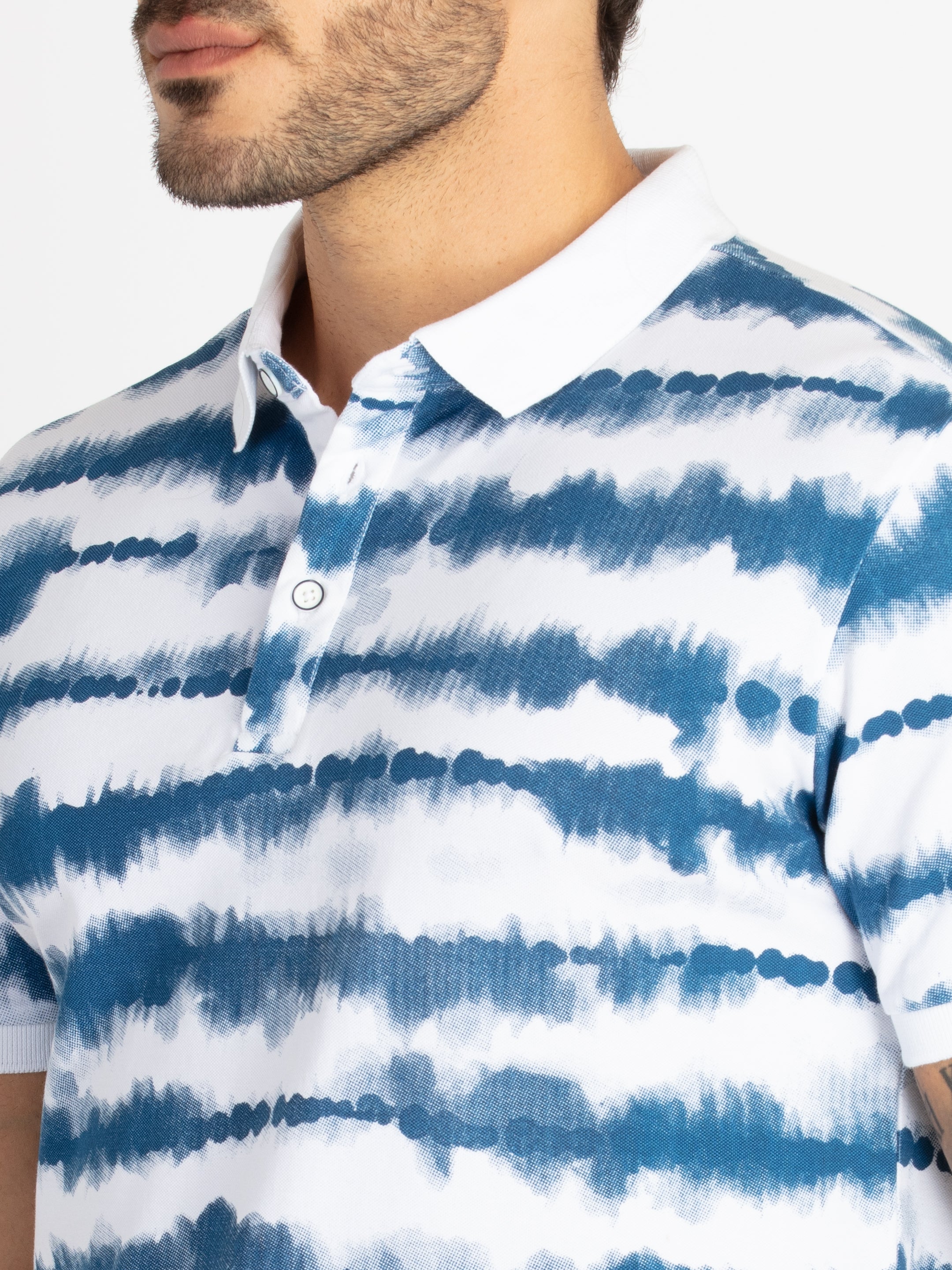 Mens All Over Printed Polo T-Shirt