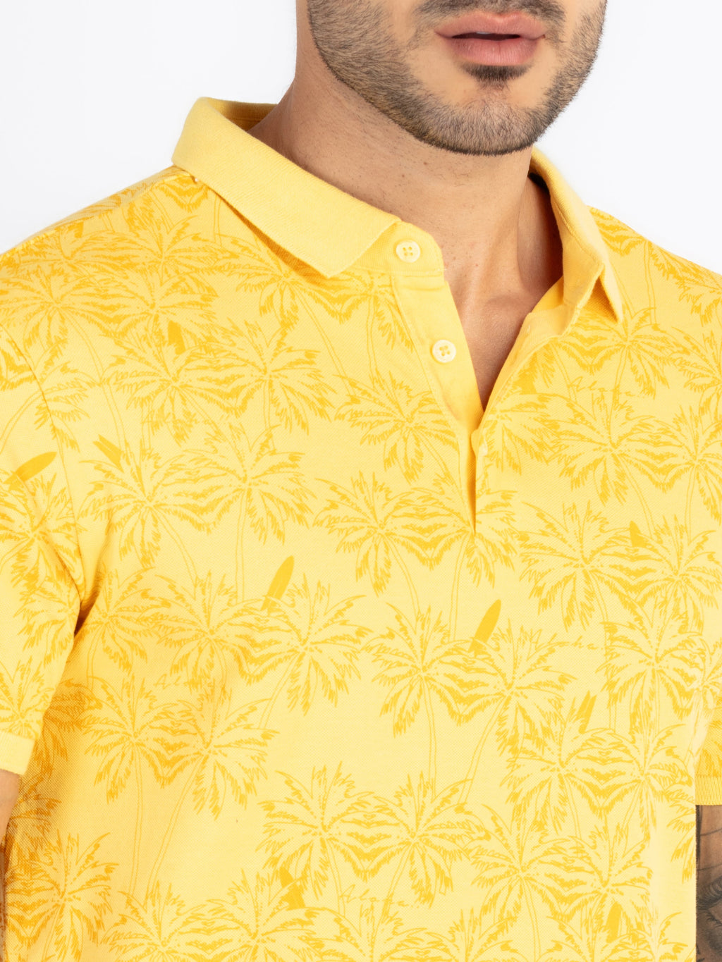 Mens All Over Printed Polo T-Shirt