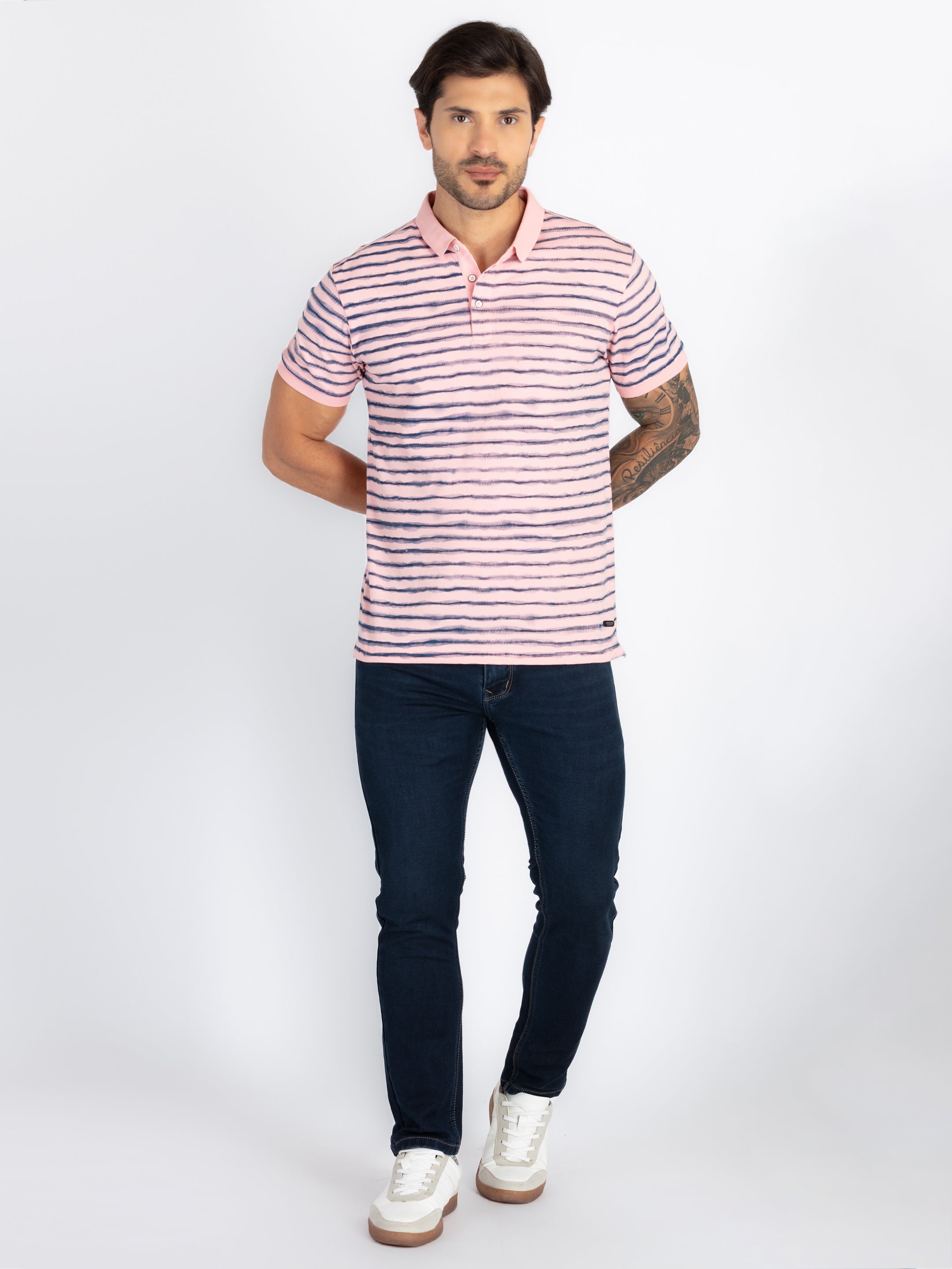 Mens All Over Printed Polo T-Shirt