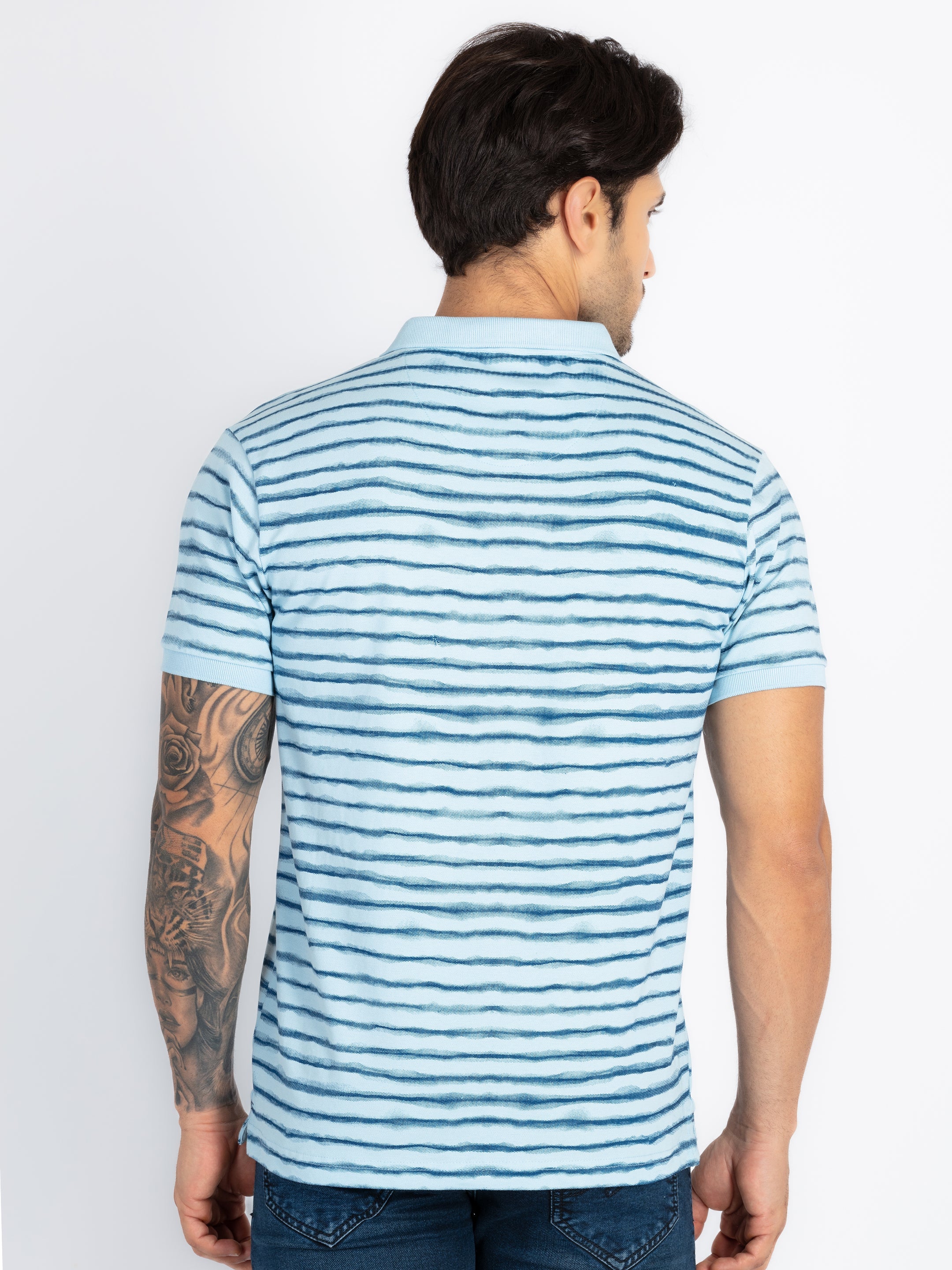 Mens All Over Printed Polo T-Shirt
