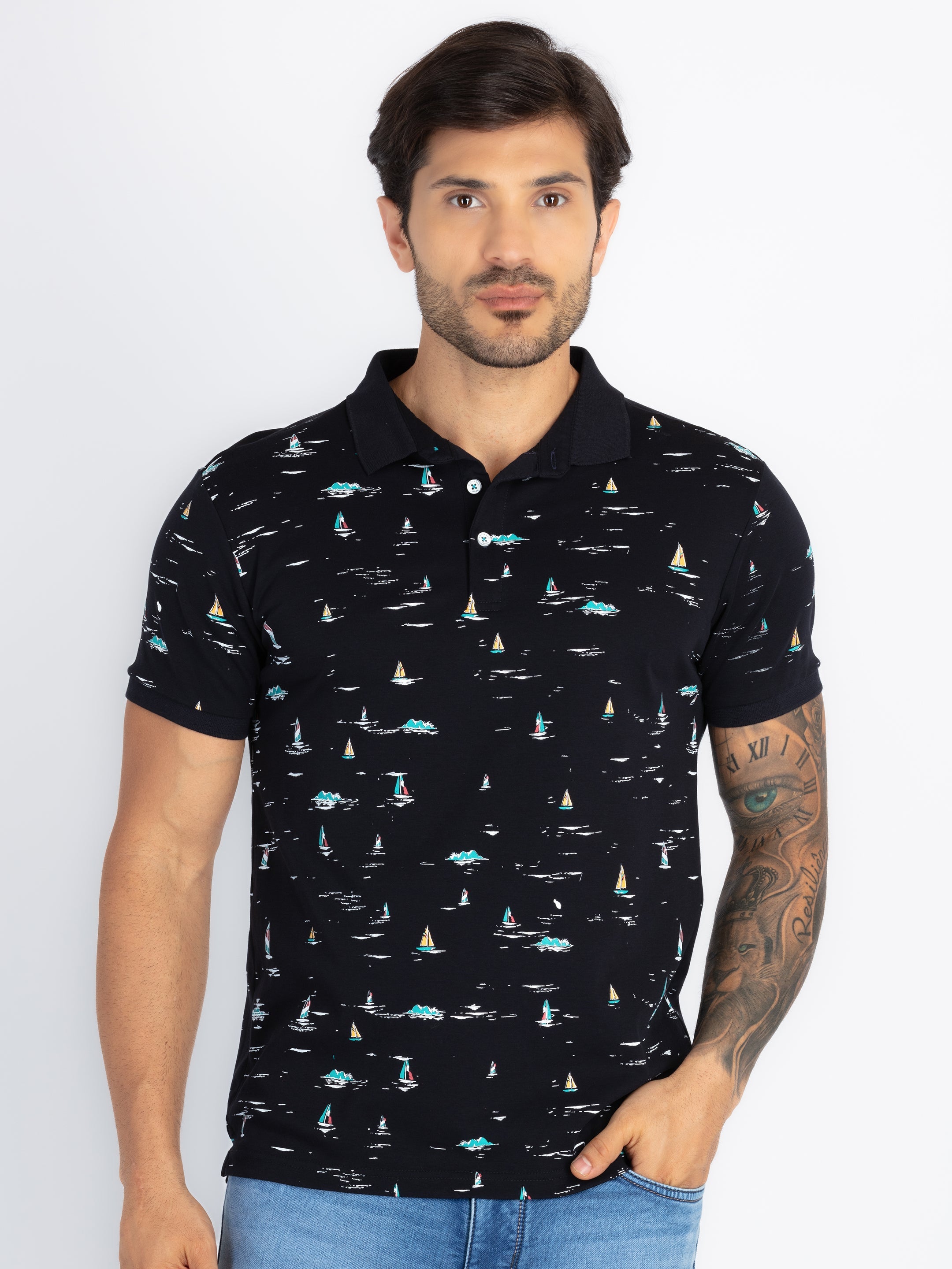 Status Quo |Men's Printed Polo T-shirt - S, M, L, XL, XXL