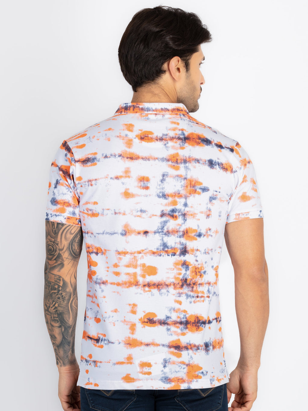 Mens All Over Printed Polo T-Shirt