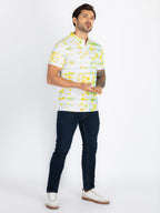 Mens All Over Printed Polo T-Shirt