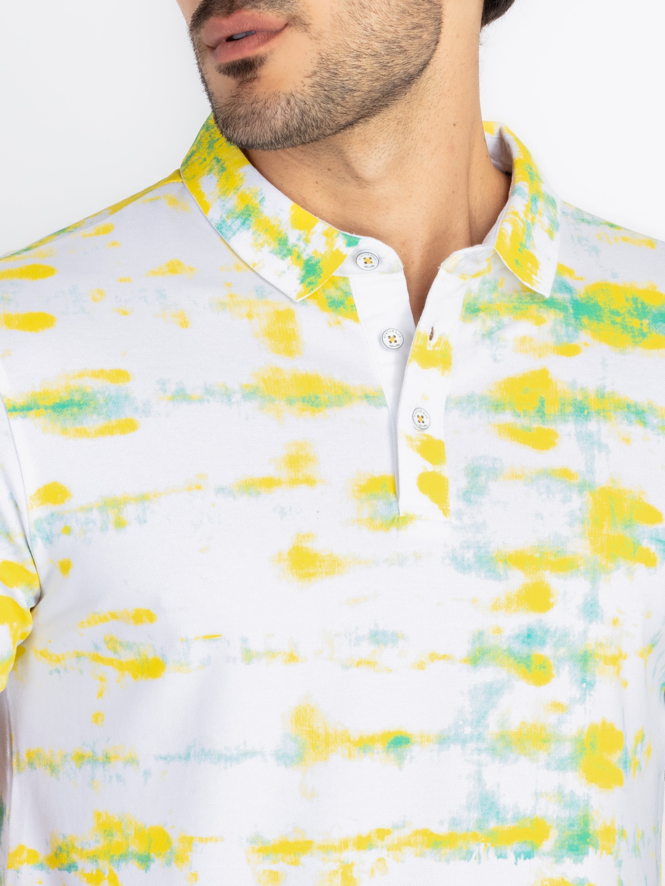 Mens All Over Printed Polo T-Shirt