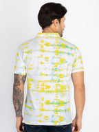 Mens All Over Printed Polo T-Shirt