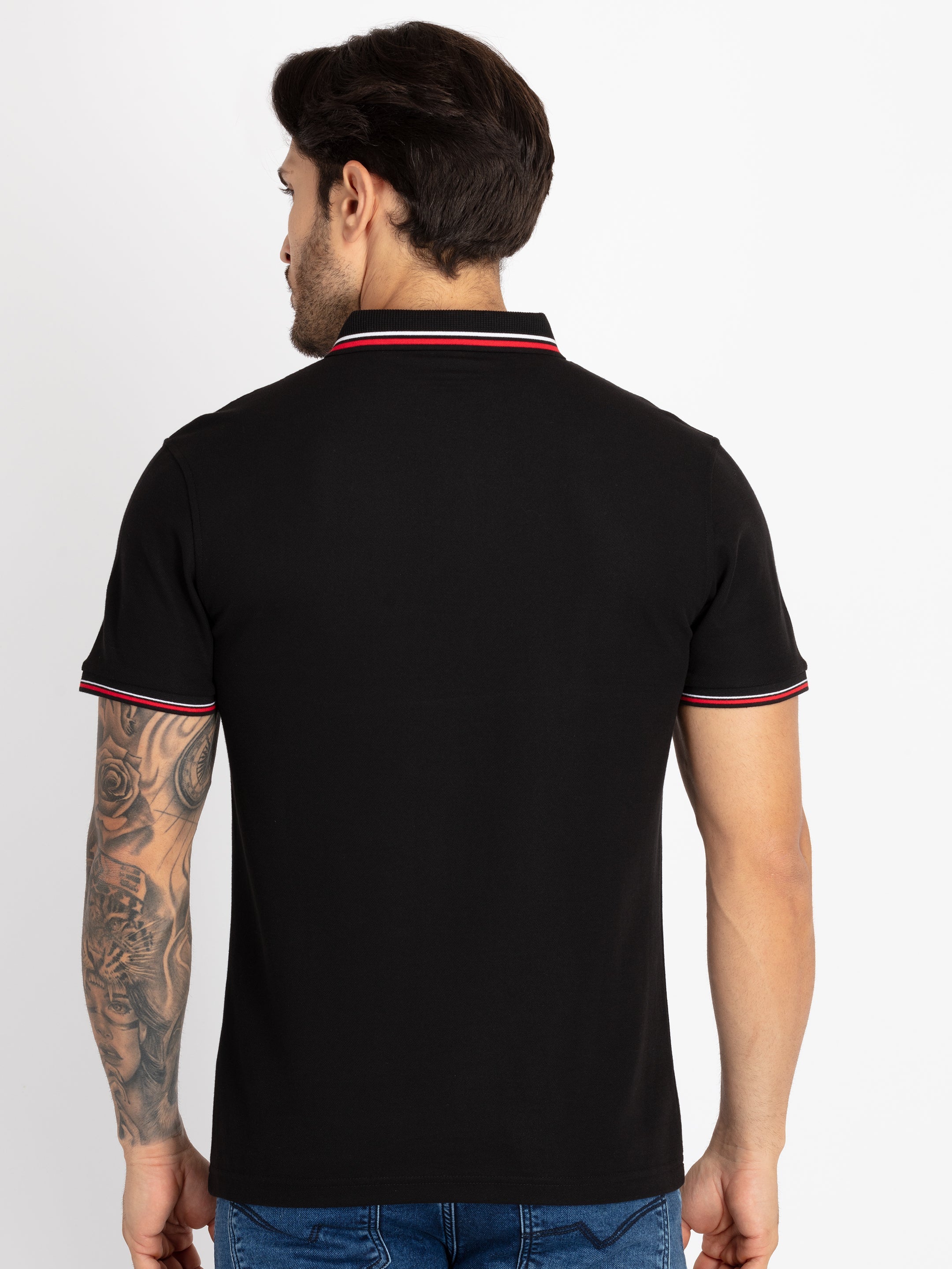 Mens Solid Polo T-Shirt