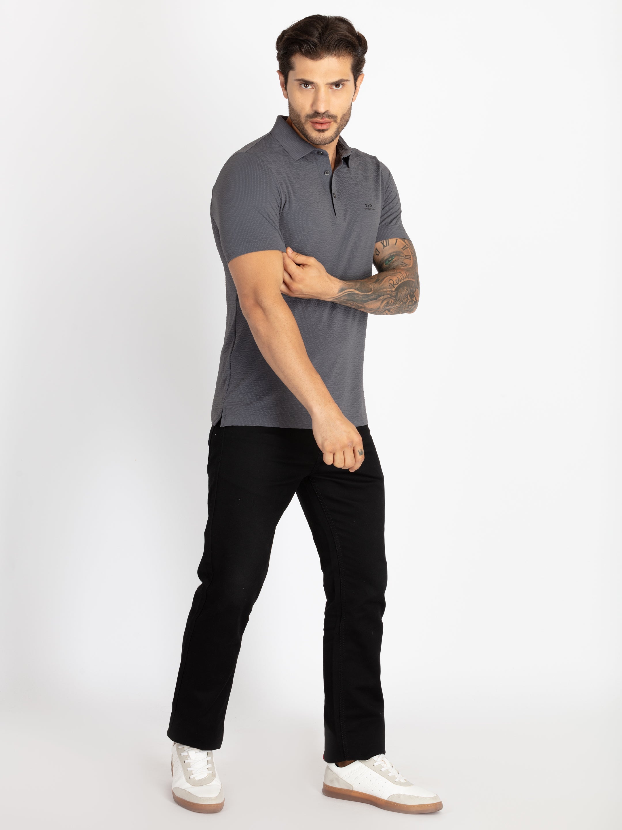 Mens Solid Polo T-Shirt