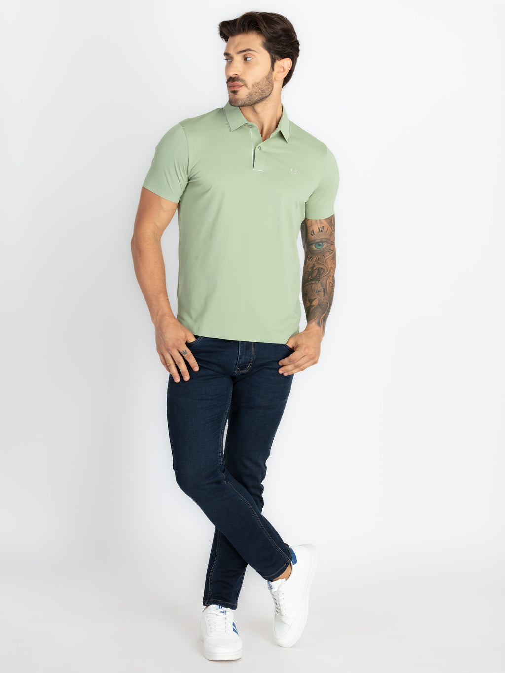 Mens Solid Polo T-Shirt