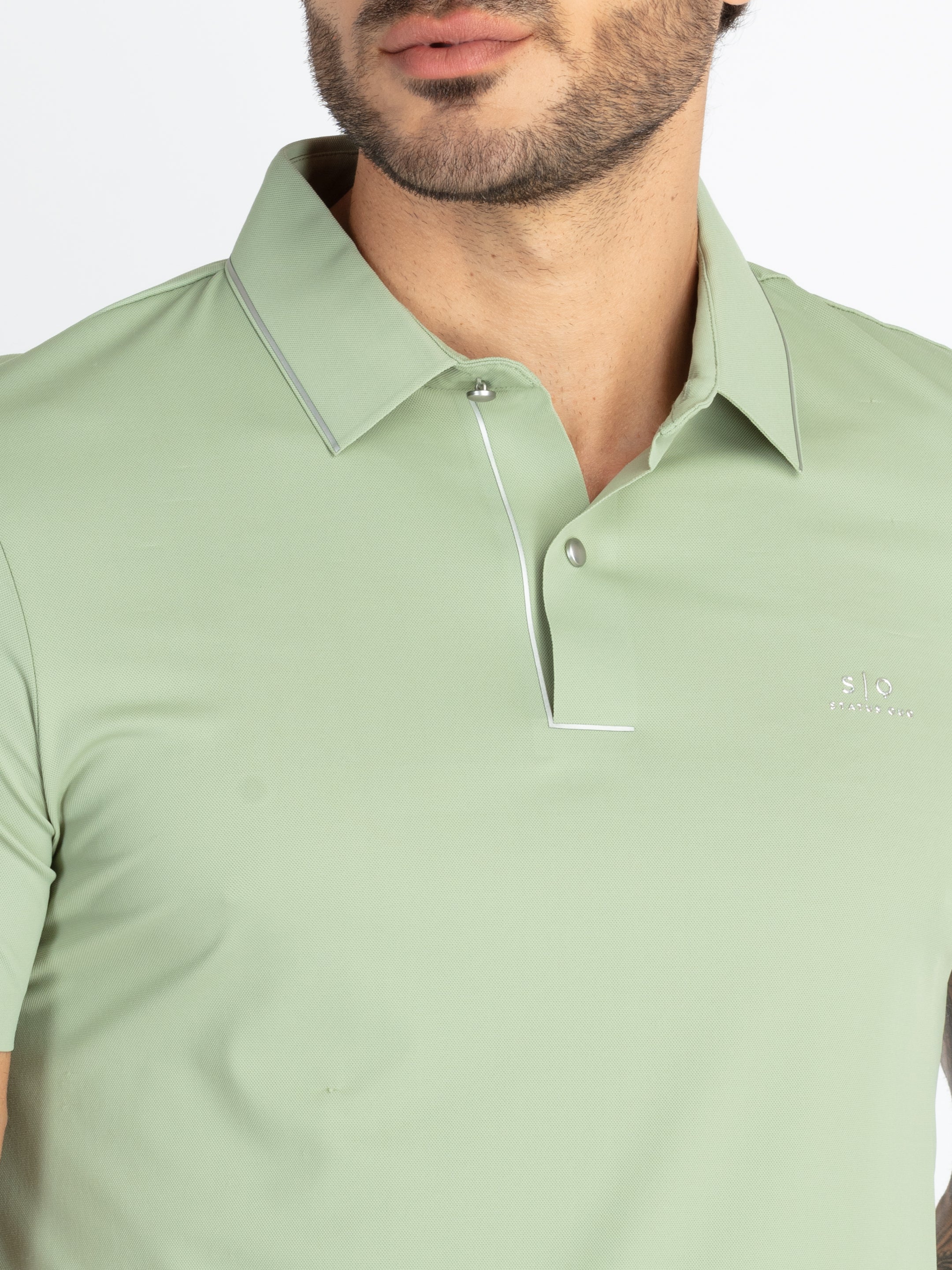 Mens Solid Polo T-Shirt