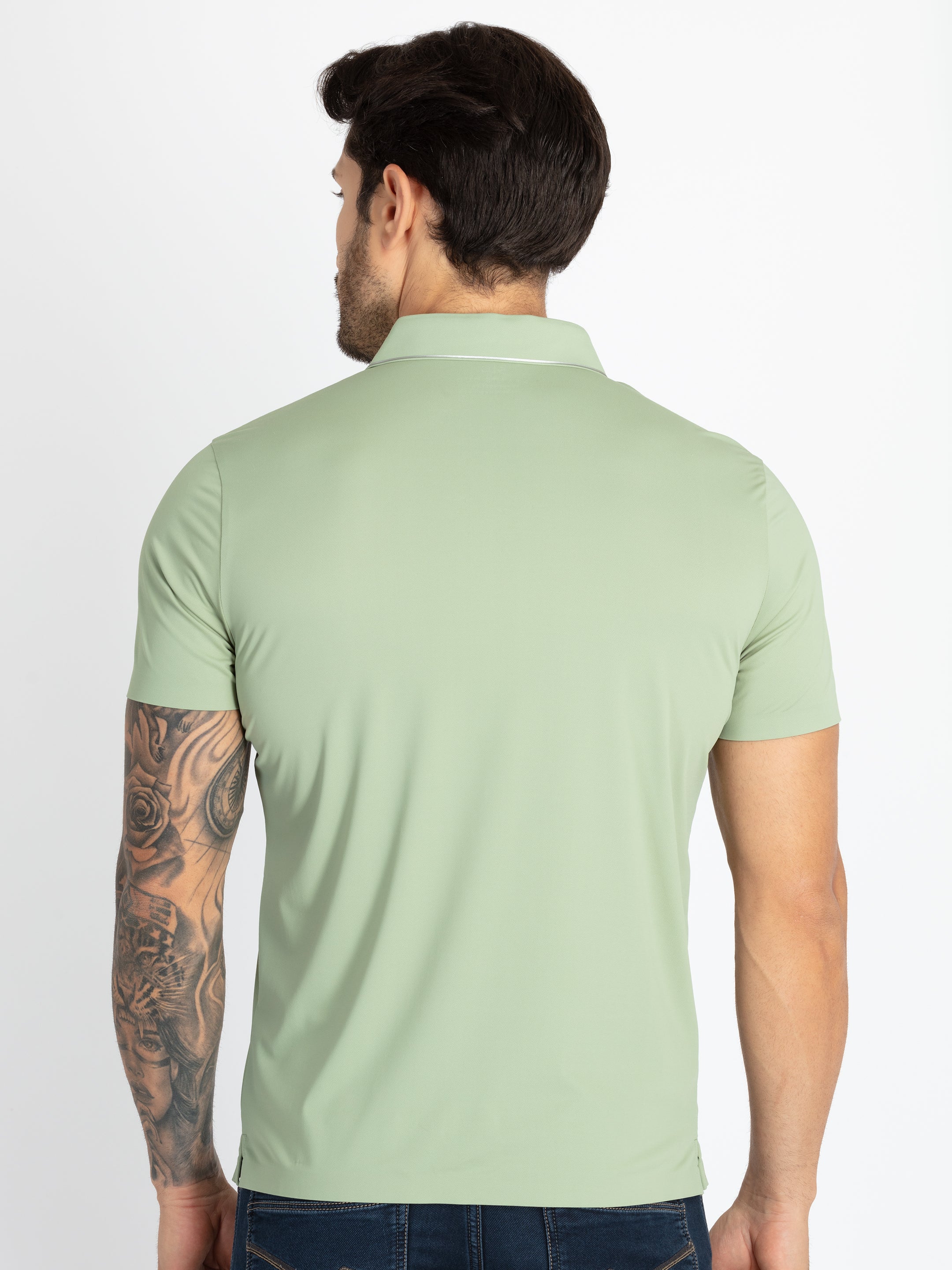 Mens Solid Polo T-Shirt