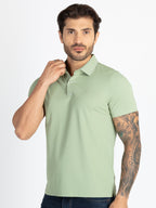 Mens Solid Polo T-Shirt