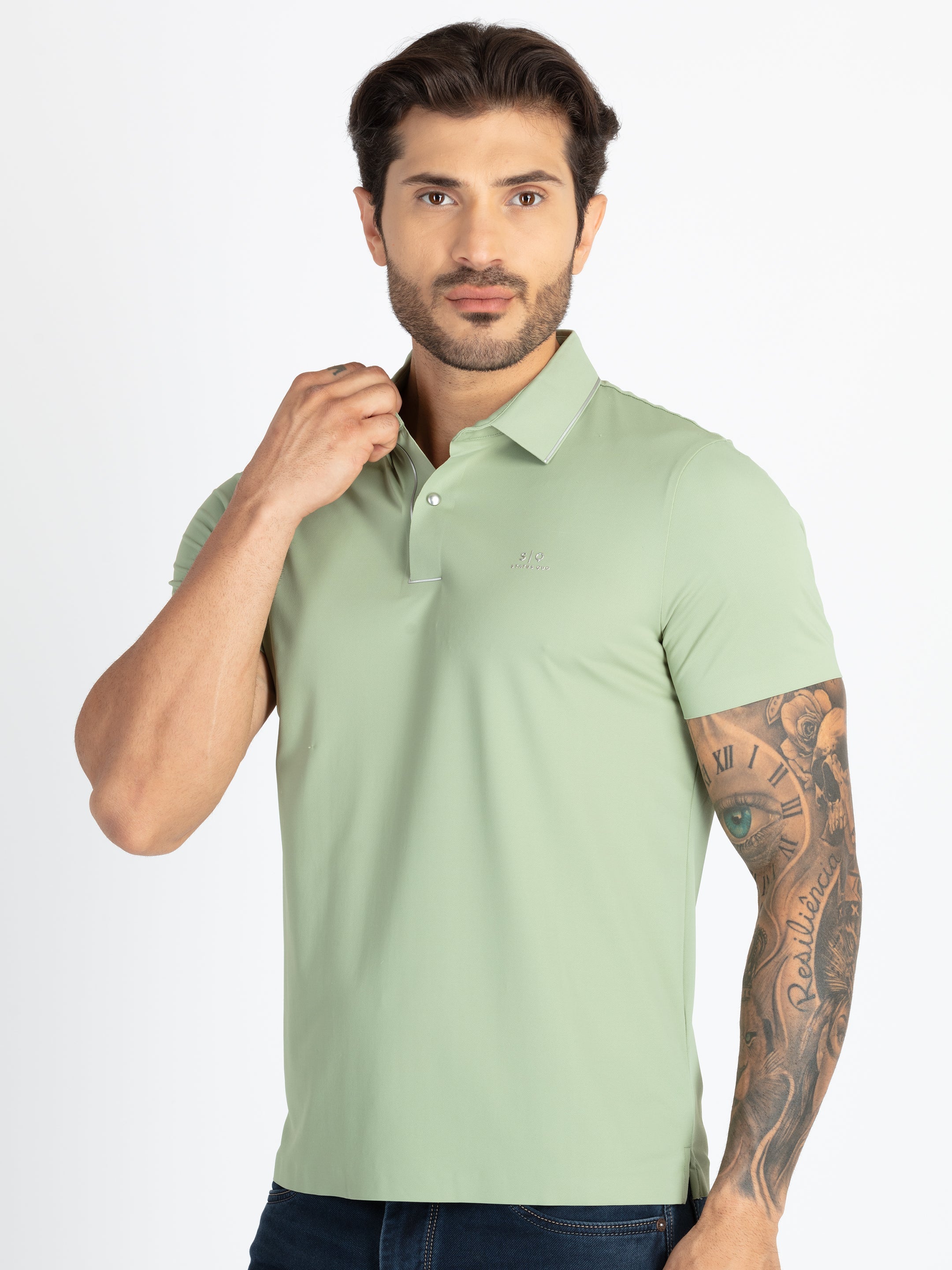 Mens Solid Polo T-Shirt