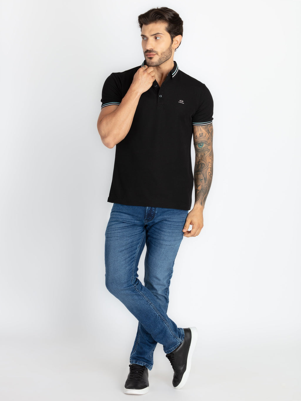 Mens Solid Polo T-Shirt