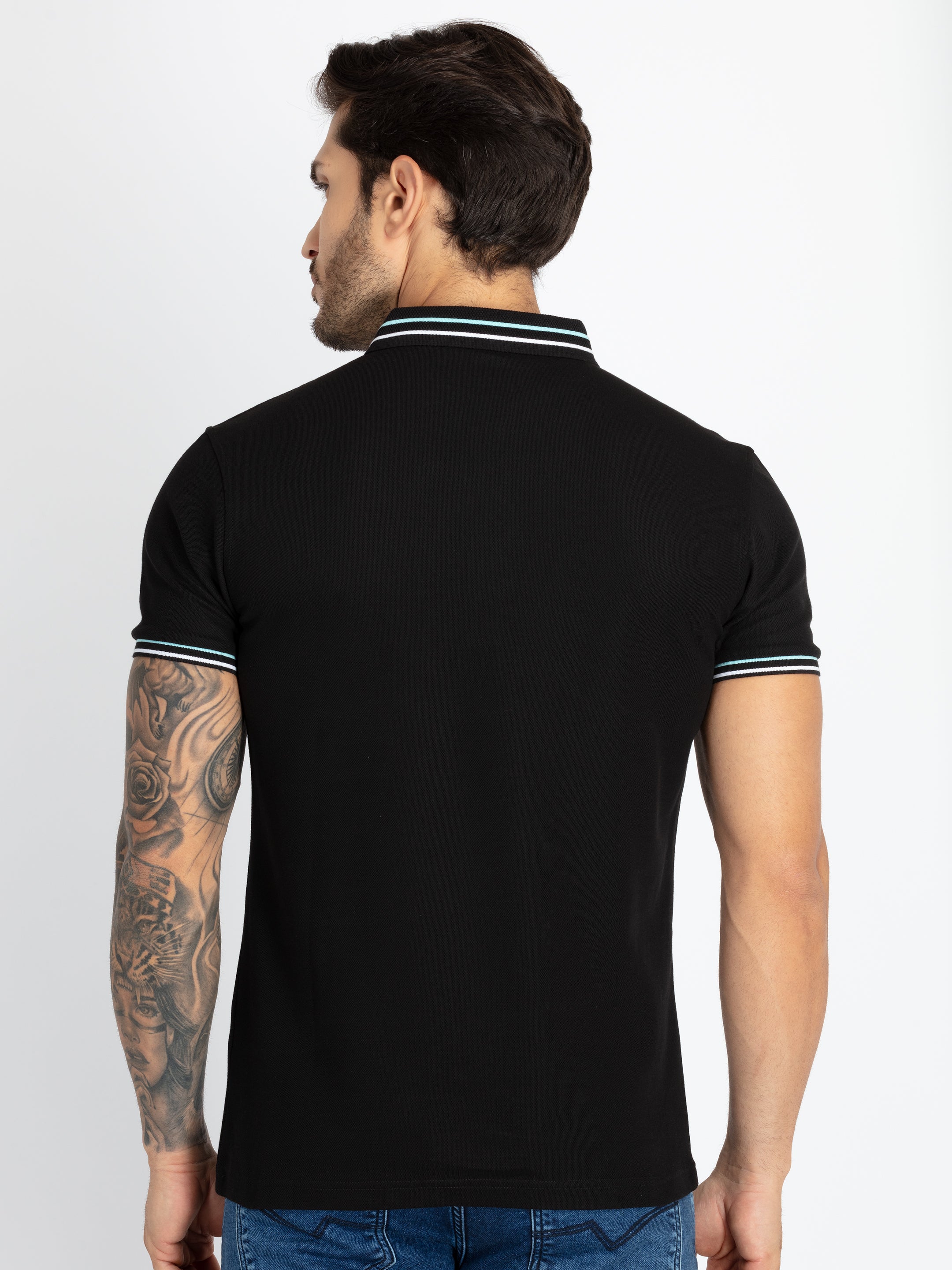 Mens Solid Polo T-Shirt
