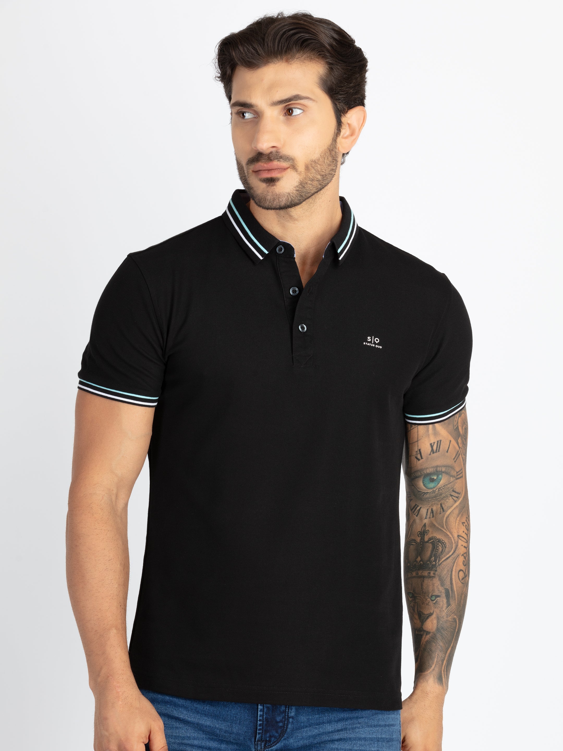 Status Quo |Men's Printed Polo T-shirt - 3XL, 4XL, 5XL