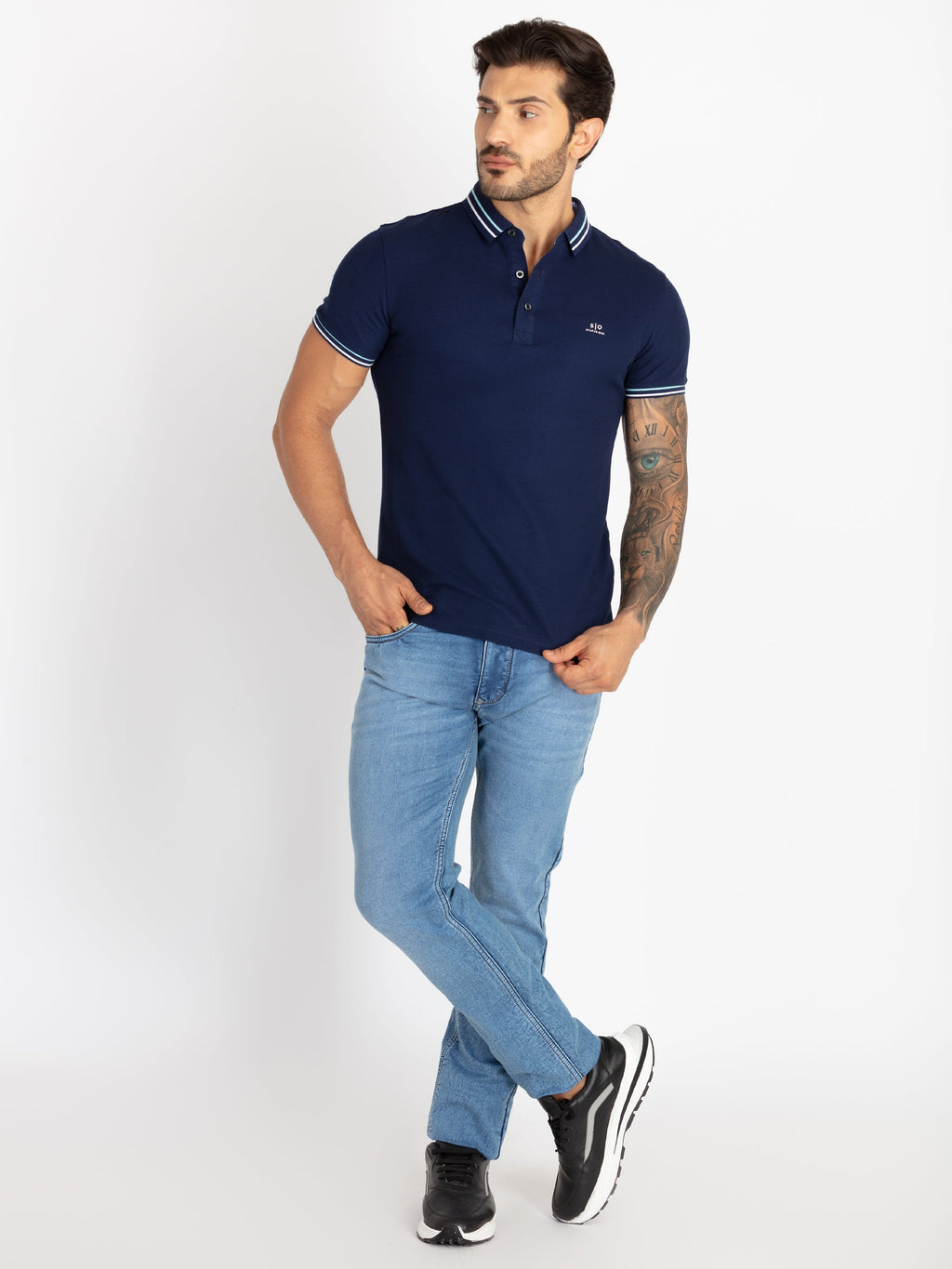 Mens Solid Polo T-Shirt