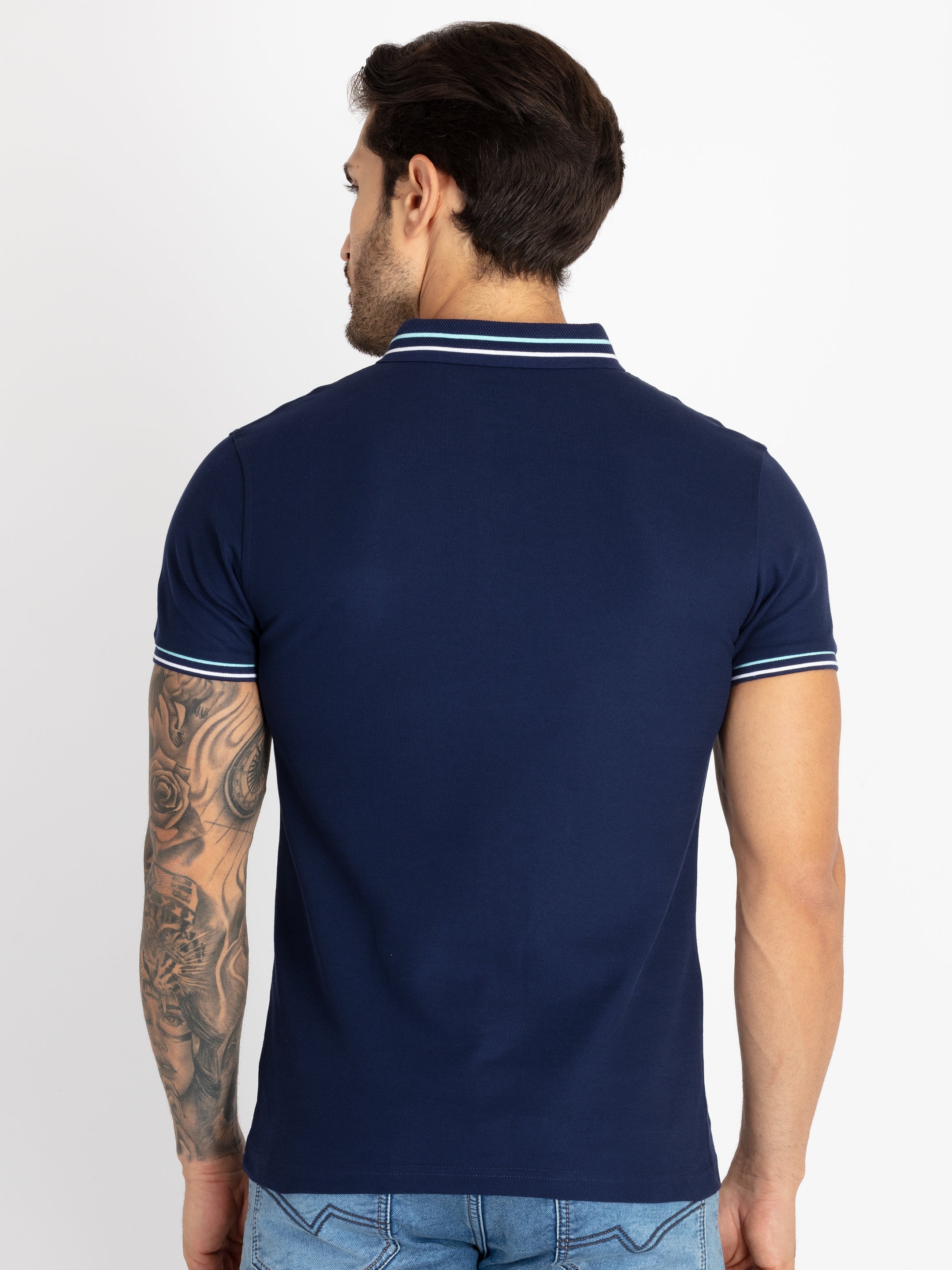 Mens Solid Polo T-Shirt