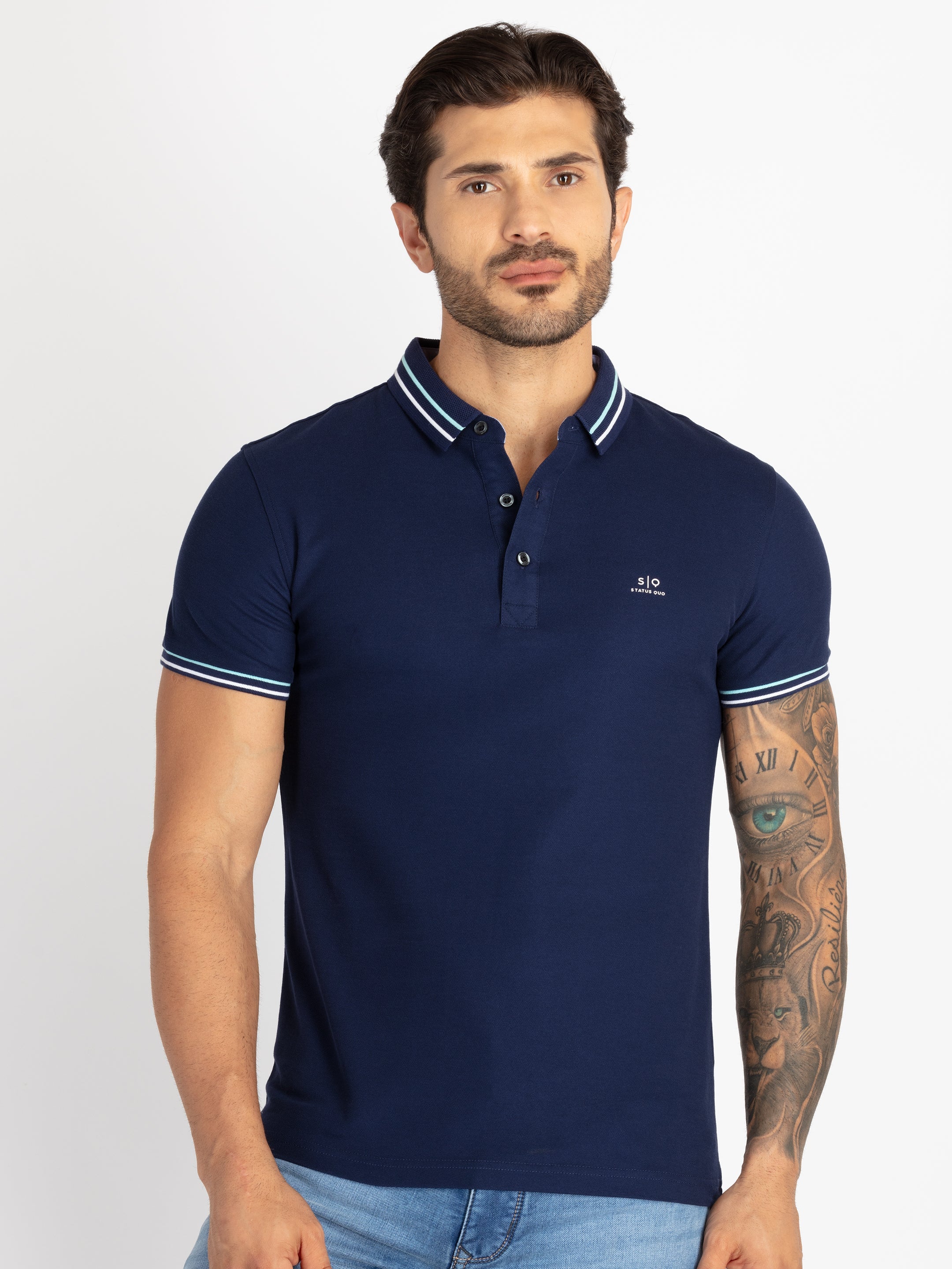 Status Quo |Men's Printed Polo T-shirt - S, M, L, XL, XXL Main image